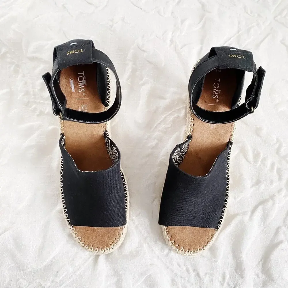 TOMS Marisol Espadrille Wedge Sandal Size 11